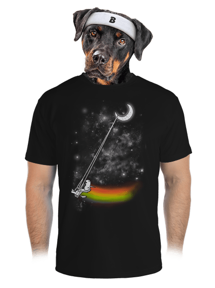 Unicorn Universe pánske športové tričko Black
