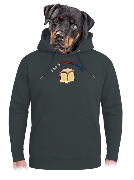 Poctivá buchta a klobása unisex mikina premium Charcoal
