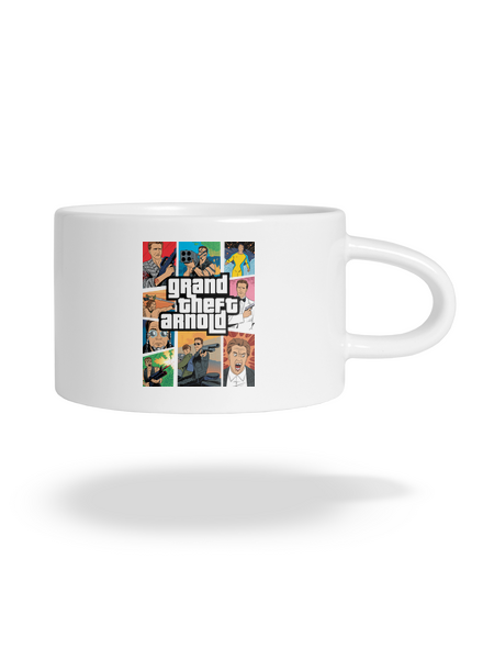 Grand Theft Arnold hrnček makronka White