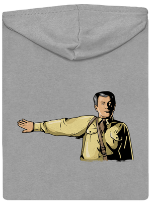 Volám sa pánska mikina na zips Light Melange