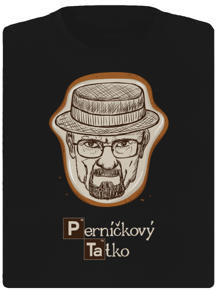 Perníčkový tatko a Perníček dámske športové tričko Black