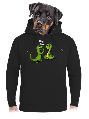 High Five unisex mikina premium Dark Black