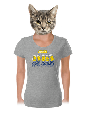 Pivotón dámske tričko Dark Gray Melange