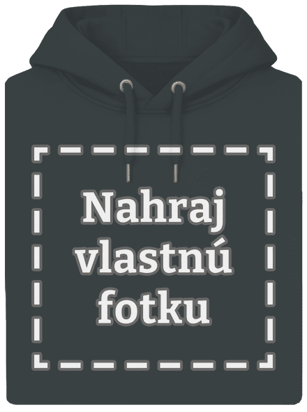 Vlastná potlač unisex mikina premium Charcoal