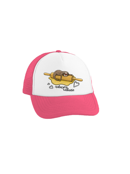 Milujem váľanie šiltovka truckerka Fluorescent Pink cap