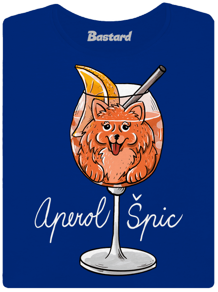 Aperol Špic dámske tričko s lemom Royal Blue Mal