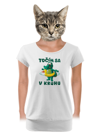 dámske tričko s lemom