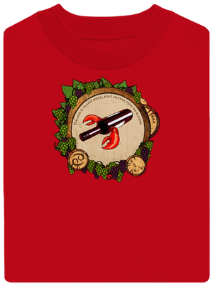 Vínny horoskop: Rak unisex mikina bez kapucne Red