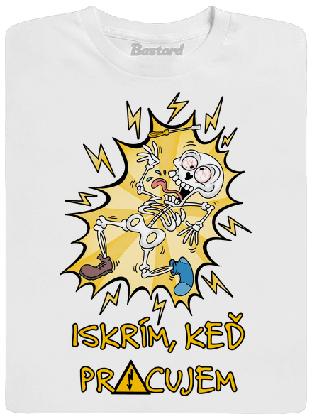 Iskrím detské tričko White