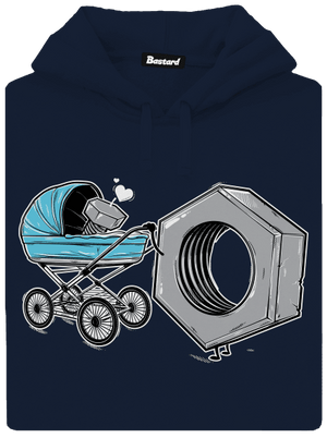 Správna matka pánska mikina klokanka Navy