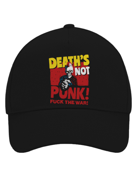 Death's not punk šiltovka baseballka Black