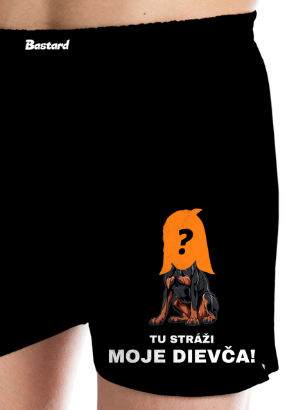 Tu strážim ja pánske trenky Black