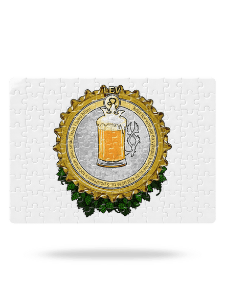 Pivný horoskop: Lev puzzle White