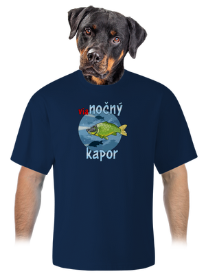 Vianočný kapor unisex tričko oversized Midnight Blue