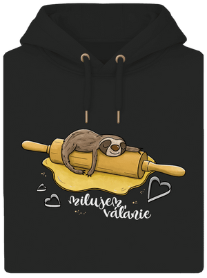 Milujem váľanie unisex mikina premium Dark Black