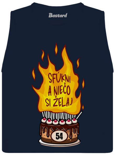 Sfúkni sviečky dámske tielko voľné Navy