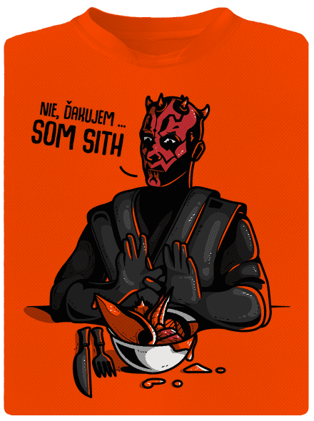 Som sith pánske športové tričko Neon Orange
