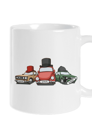 Traja veteráni klasický hrnček White