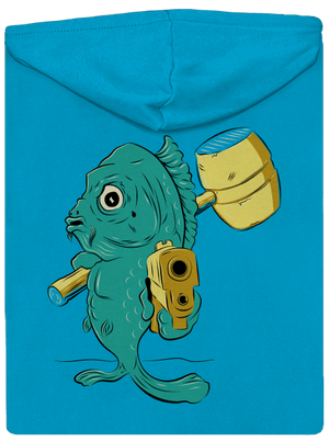 Posledná štedrovečerná dámska mikina na zips Blue Atol