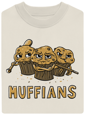 Muffians unisex mikina bez kapucne Off White