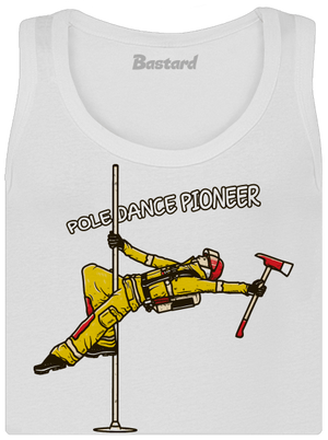 Pole Dance by Dežik dámske tielko klasické White