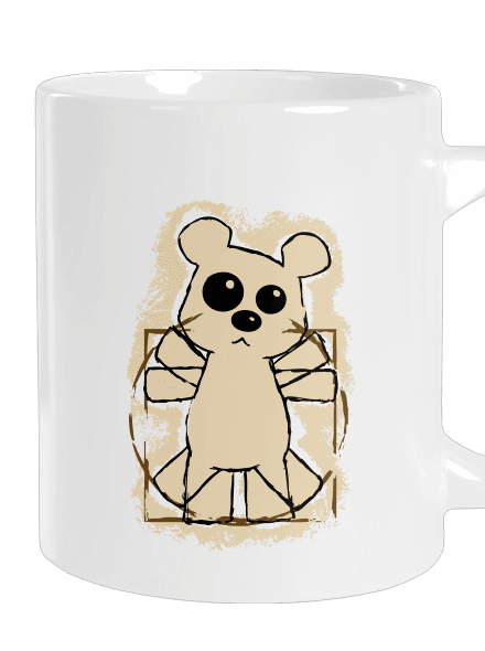 Da Vinci Teddy veľký hrnček White