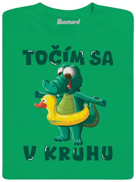 Točím sa v kruhu pánske tričko Kelly Green