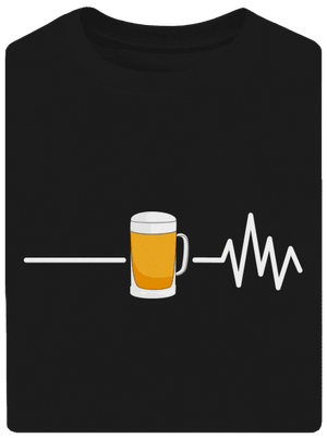 Beer help unisex tričko oversized Black