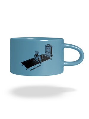 Hrobocop hrnček makronka Blue Macaron