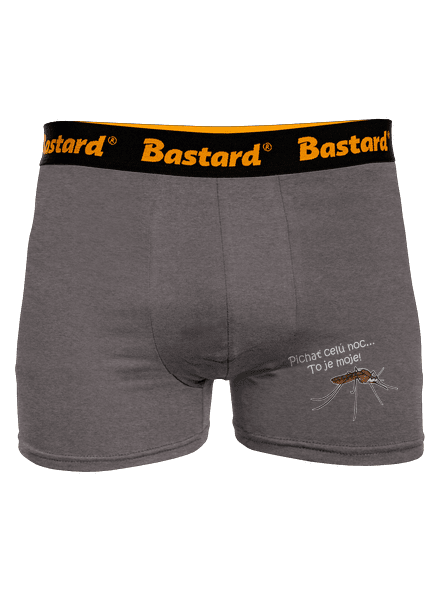 Komár s výdržou boxerky Gray Melange