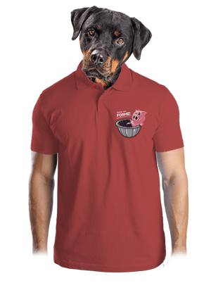 Vo forme pánska polokošeľa Burgundy