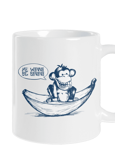 Big Banana klasický hrnček White