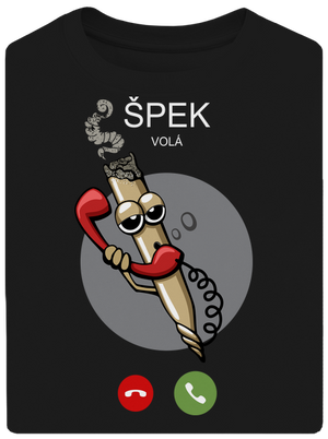Špek volá unisex tričko oversized Black