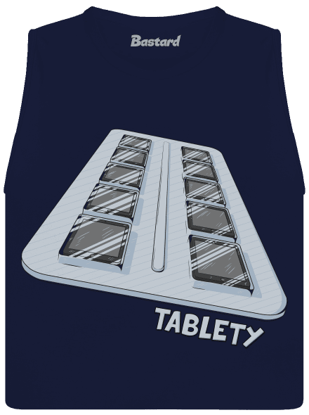 Tablety dámske tielko voľné Navy