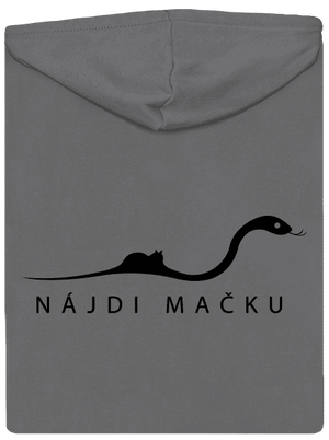 Nájdi mačku dámska mikina na zips Steel Gray