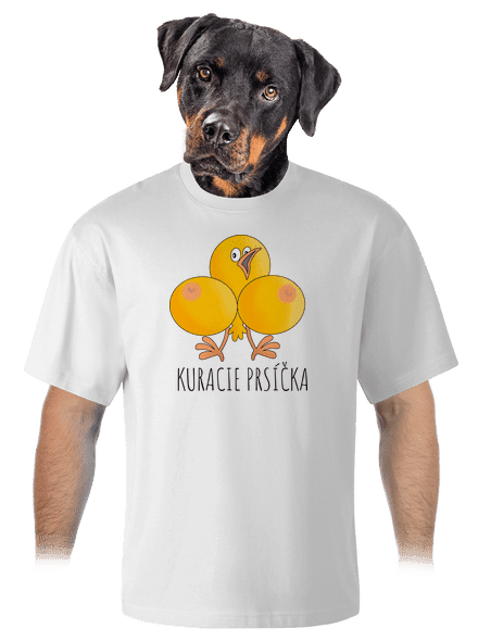 Kuracie prsíčka unisex tričko oversized White