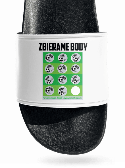 Zbierame body - futbal šľapky White