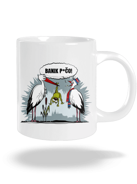Banik p*čo! veľký hrnček White