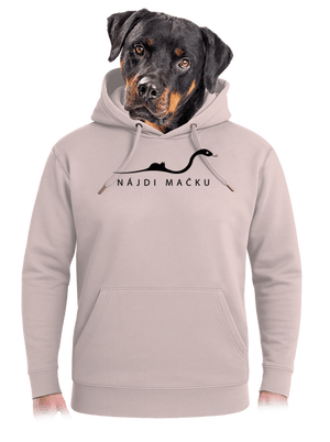 Nájdi mačku unisex mikina premium Rose Chalk