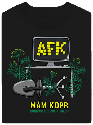 Mám kopr unisex mikina bez kapucne Black