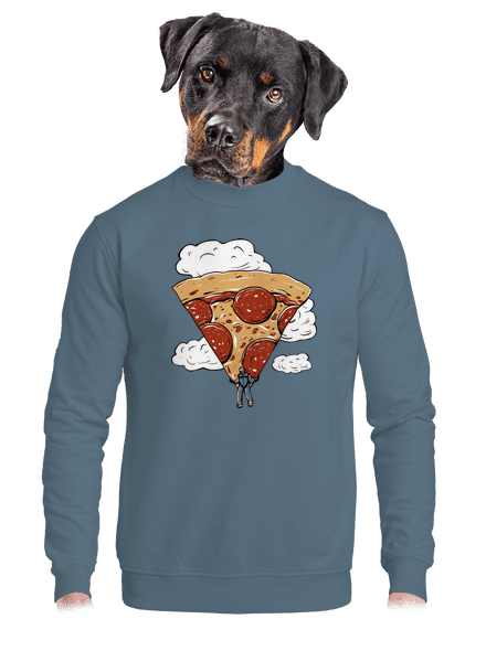 Pizzašutista unisex mikina bez kapucne Nordic Blue