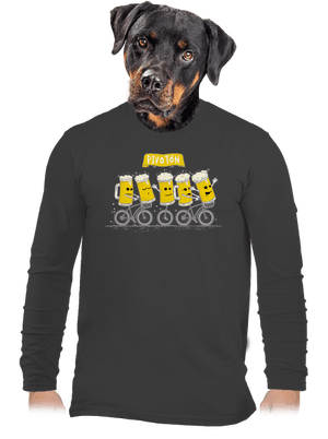 Pivotón pánske dlhý rukáv Dark Grey