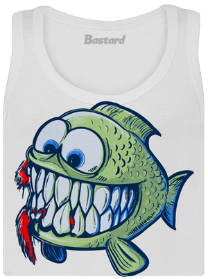 Hladná rybka dámske tielko klasické White