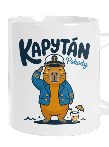 Kapytán pohody veľký hrnček White