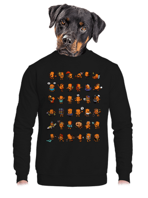 unisex mikina bez kapucne