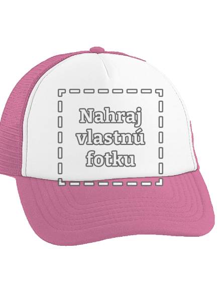 Vlastná potlač šiltovka truckerka Fluorescent Pink cap