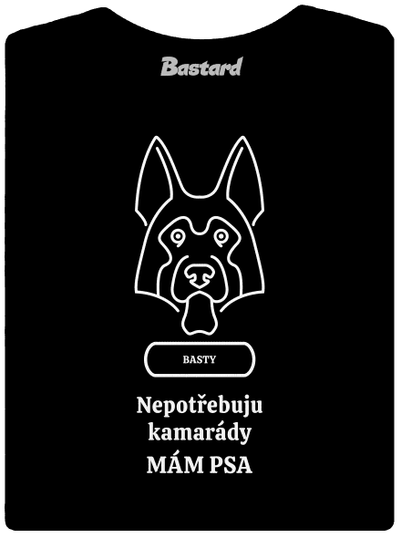 Nemôžem, mám psa dámske tričko Black