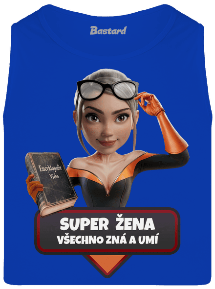 Super mama pánske tielko Royal Blue