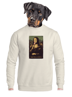 unisex mikina bez kapucne
