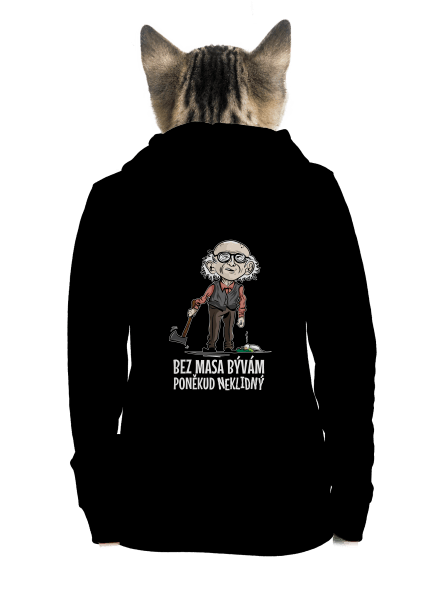 Neklidný bez masa dámska mikina na zips Black
